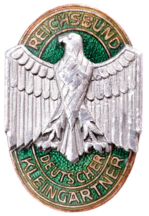 NSDAP German Small Garden Club Membership Badge