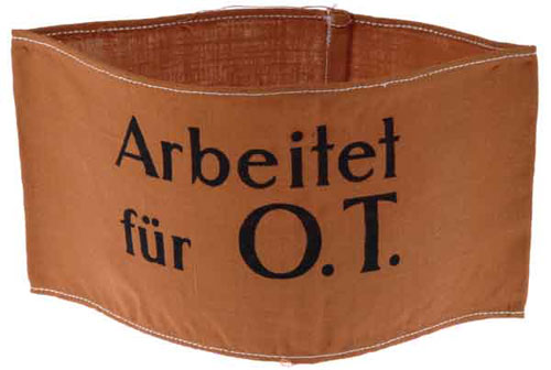 Organization Todt Worker Armband