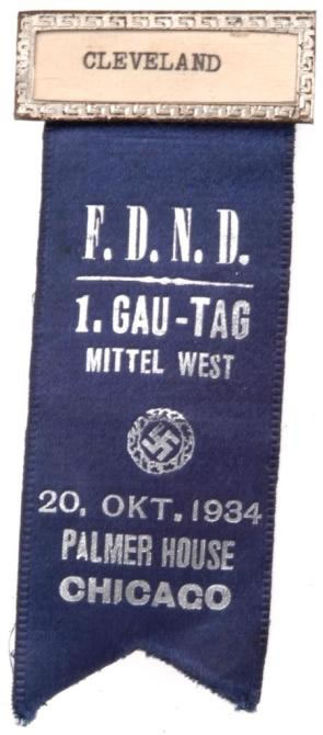 F.D.N.D. Gau Mittelwest Treffen Badge