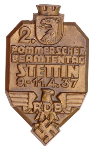 2nd Pommeranian Civil Servant Day Badge