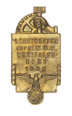 1933 Gautreffen NSBO Westfalen-North Badge