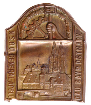 NSBO Gau Bayern Ostmark Badge
