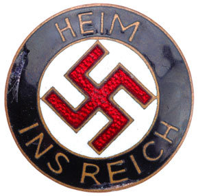 Heim Ins Reich - Propaganda Slogan Pin