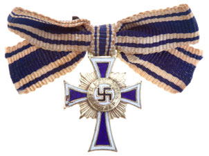 Miniature Silver Mothers Cross Brooch