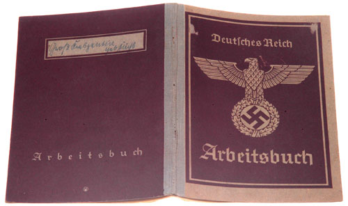 NSDAP Arbeitsbuch - Type 2 Work Book
