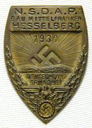 Frankentag Summer Solstice Badge Hesselberg July 1930
