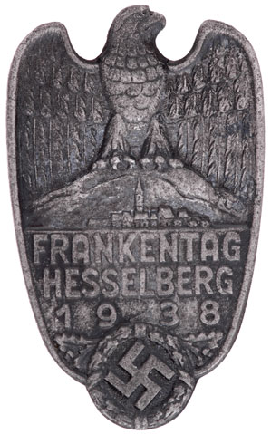 Frankentag Solstice Badge Hesselberg - June 1938