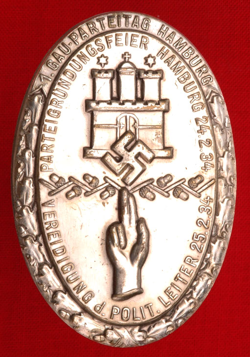 1st Gau-Parteitag Hamburg Badge