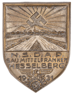 NSDAP Gau Mittelfranken Hesselberg 1931