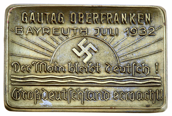 NSDAP Gautag Oberfranken Bayreuth July 1932