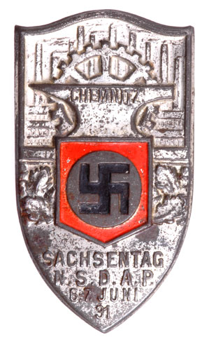 Saxony Day Badge Chemnitz June 6-7 1931
