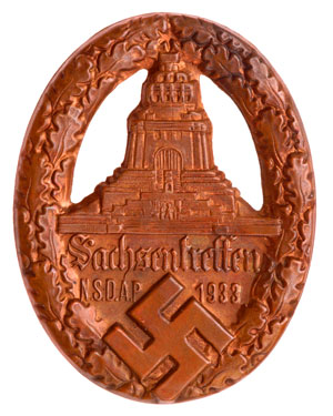 1933 NSDAP Saxony Meeting Badge