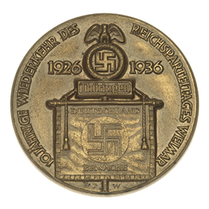 NSDAP Reichsparteitag Weimar Badge 1926 - 1936