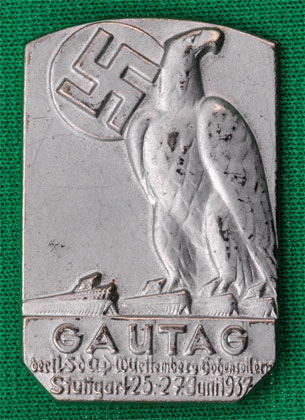 Gautag Wurttemberg Hohenzollern Badge