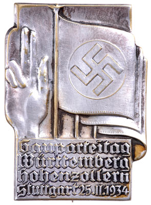 Gautag Wurttemberg Hohenzollern Stuttgart Nov 25, 1934