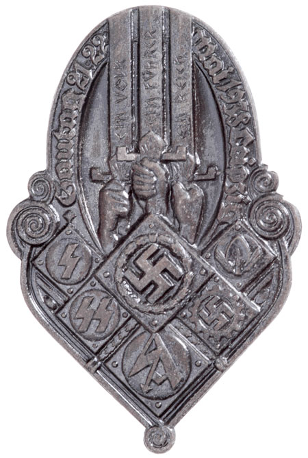 1938 Gautag Leipzig Organizations Badge