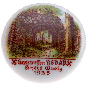 1935 NSDAP Kreistreffen Gretz Badge