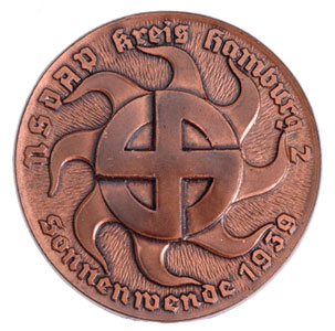 NSDAP 2nd Kreis Hamburg Badge