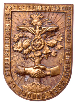 Pfalz-Saar Badge Homburg 1936