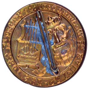 lead soldered brass pin