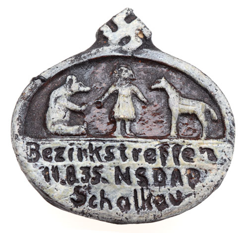 NSDAP District Meeting Badge Schalkau - August 11, 1935