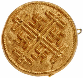 Thuringia 600 AD Gold Brakteat Badge