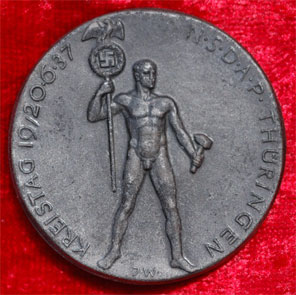 NSDAP Kreistag Thuringen Badge June 19-20, 1937