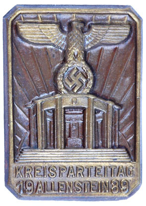 1939 Allenstein Kreis Party Day Badge