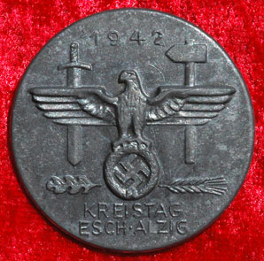 1942 Kreistag Esch Alzig Badge