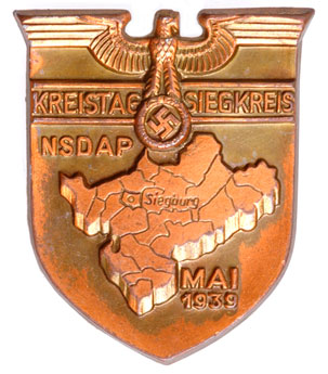NSDAP Kreistag Siegburg Badge