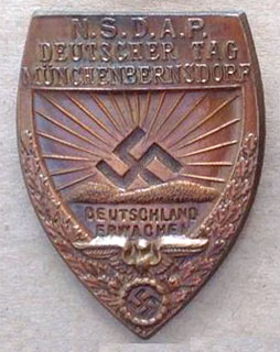 NSDAP German Day Munich Bernsdorf 1933