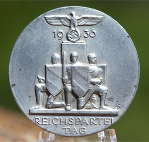 1936 Reichs Party Day Badge Balmberger, Nurnberg