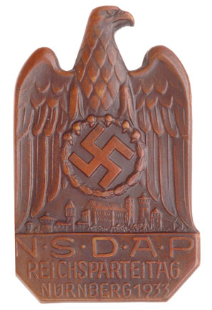 1933 Reichsparteitag Badge 