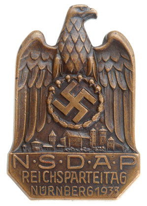 NSDAP Reichs Party Day Badge Nurnberg 1933