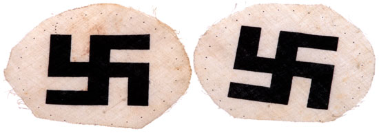 2 Unfinished Factory Armband Roundels