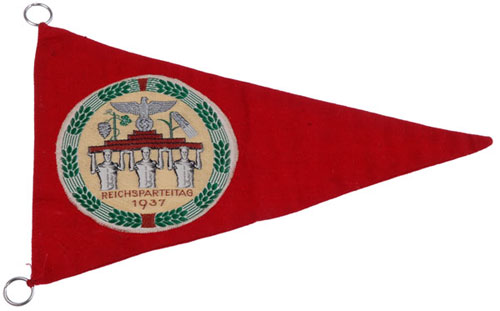 1937 Reichsparteitag Car Pennant