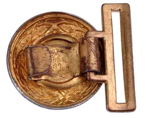 Justice Official Belt Buckle - Assmann 1937 - back