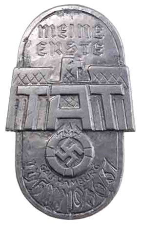 WHW Gau Hamburg Badge - front