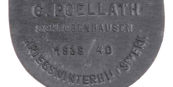 C. Poellath, Schrobenhausen, 1939/40 Wartime WHW