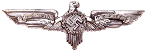 1st Flyer Meet Badge - Berlin 1934