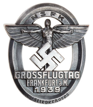 1939 NSFK Grossflugtag Frankfurt Table Medal