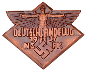 NSFK 1937 Deutschlandflug Table Award