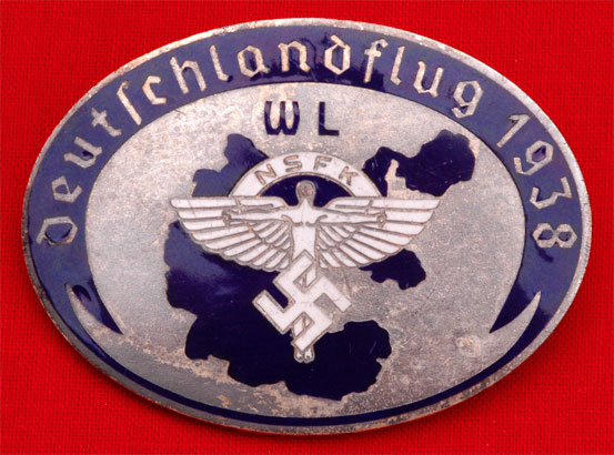 1938 NSFK WL Germany Flight Badge