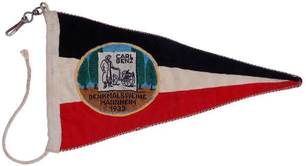 1933 Carl Benz Monument Consecration Car Pennant