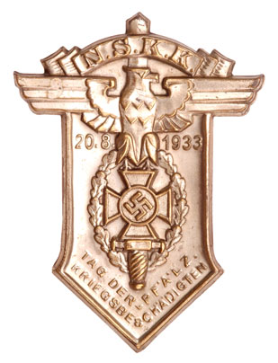 NSKK NSKOV Pfalz Badge Aug 20 1933