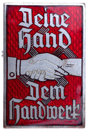 NS HAGO Enameled Handwerk Badge