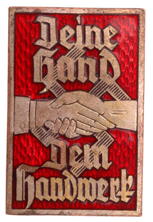 Deine Hand - Dem Handwerk Badge