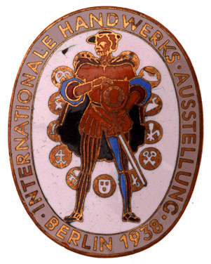 International Handcraft Exhibition Badge 1938
