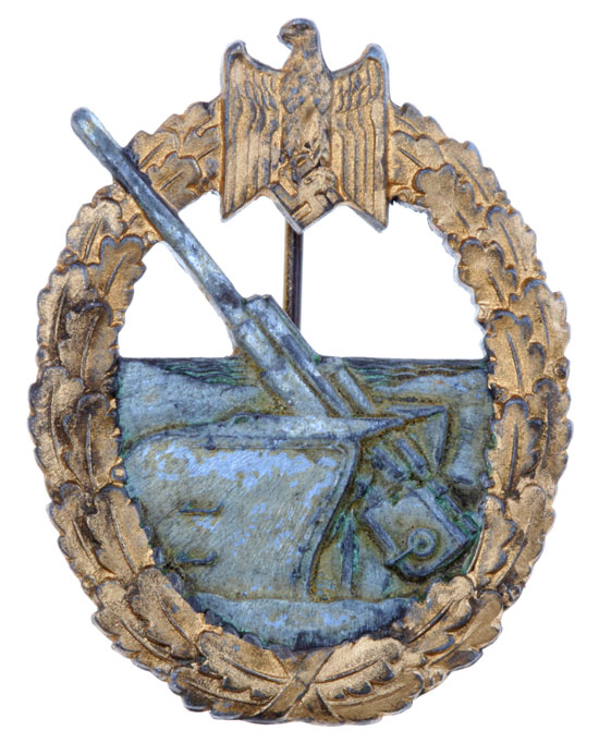 Kriegsmarine Coastal Artillery Badge - unmarked