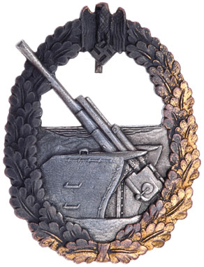 Kriegsmarine Coastal Artillery Badge